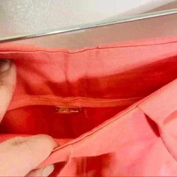 Cult Gaia Elle Wide Leg Linen Pant Magnolia Pink Large - Picture 5 of 9